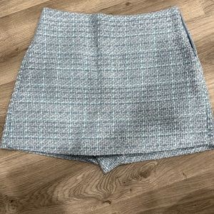 Zara Blue Skort size S (fits US 2-4)